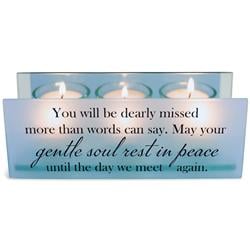 Picture of Dicksons MCHPRT22BL Unisex You Will Be Dearly Missed Tealight Candle Holder, Blue - One Size