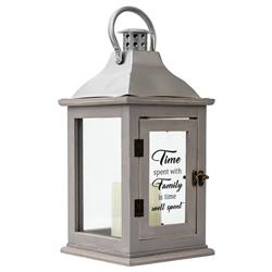 LTN222GY Unisex Time Spent Lantern with Small, Grey - One Size