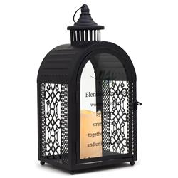 LTN227LMB Unisex Blended Families Large Lantern, Black - One Size