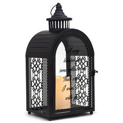 LTN228LMB Unisex Cozy Blanket & Some Large Lantern, Black - One Size