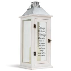 LTN229LW Unisex Courage Kindness Large Lantern, White - One Size