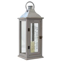 LTN233SLGY Unisex Serenity Prayer Large Lantern, Grey - One Size