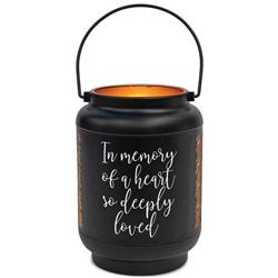 DLTN49BK Unisex Memory Heart Loved Small Lantern, Black - One Size