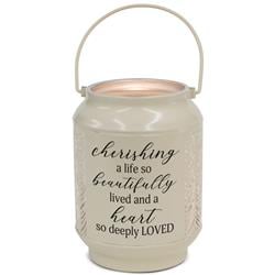 DLTN61WH Unisex Cherishing Life Small Lantern, White - One Size