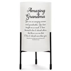 Picture of Dicksons HGC79SW Unisex Awesome Grandma You Are Candleholder, White - One Size