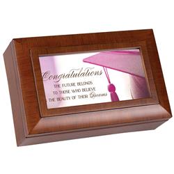 PM6033 Unisex Congratulations Future Petite Music Box, Multi Color - One Size