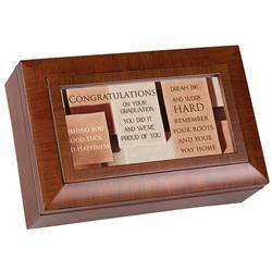 PM6035 Unisex Congrats Graduation Petite Music Box, Multi Color - One Size