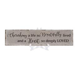 TLL45GY Unisex Cherishing A Life So Tabletop Tile, Grey - One Size