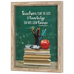 FRMWDWG-1114-79 Framed Wall Art Teachers Plant The Seed