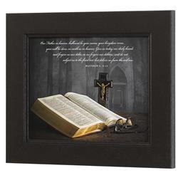 62CB-108-831 Framed Wall Art Bible Our Father Heaven