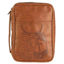 BCV-L208 Bible Cover Iron Sharpens Iron Large