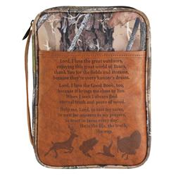 BCK-L268 Bible Cover Camo Hunters Prayer Large