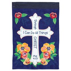 FLAG-2122 Flag I Can Do All Things Polyester 13x18