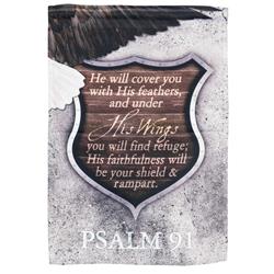 FLAG-1085 Flag Psalm 91 Eagle 13x18