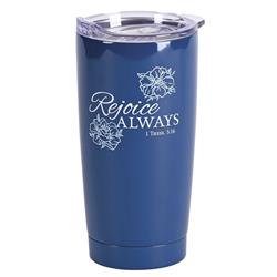 SSTUMN-98 Tumbler Rejoice Always Navy 20 oz