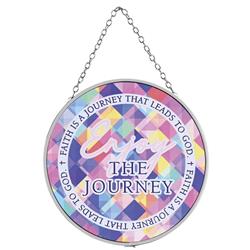SUNCG-46 Suncatcher Faith Is A Journey 6in