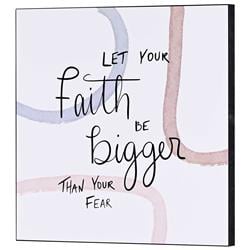 PLK1212-969 Wall Plaque Let Your Faith Be Bigger