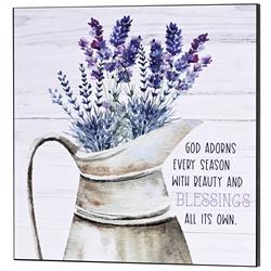 PLK1616-976 Wall Plaque Fresh Lavender God Adorns