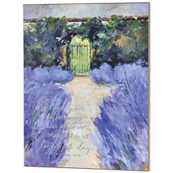 PLK1620-977 Wall Plaque Lavender Gate The Path