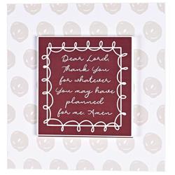 SPLK1010-222 Stacked Wall Plaque Dear Lord Thank You