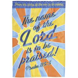 FLAG-2133 Flag Sun The Name Of The Lord 13x18
