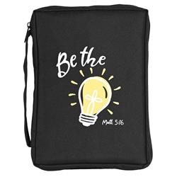 BCK-M1008 Bible Cover Cross Be The Light Medium