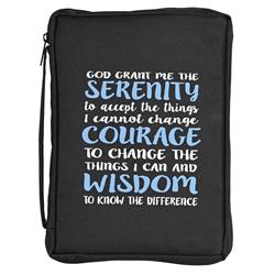 BCK-LP1003 Bible Cover Serenity Prayer Large Print