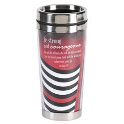 Picture of Dicksons SSMUG-353 Travel Mug Firefighter Be Strong 16 oz