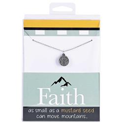 Picture of Dicksons J35-8003 Necklace Mustard Seed Cross 18in Chain