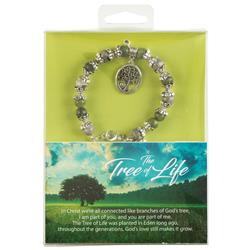 Picture of Dicksons 35-8086 Bead Bracelet Tree Of Life Green