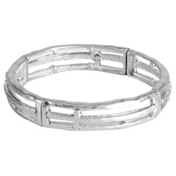 Picture of Dicksons 30-4966T Stretch Bracelet Hammered Cutout Cross