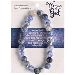 Picture of Dicksons 35-8106 Bracelet Woman Of God Silver Plate Cross