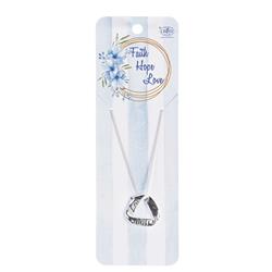 Picture of Dicksons 35-8097 Necklace Faith Hope Love Mobius Triangle