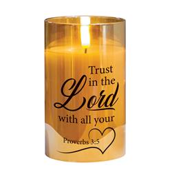 PGC-05-42SGD LED Candle Trust The Prov.3:5 5in Gold