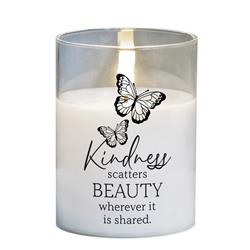 PGC-04-41WH LED Candle Kindness Scatters 4in White