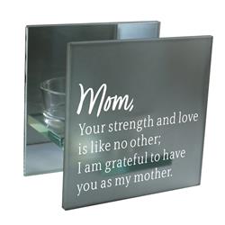MCHQ78GY Tealight Square Mom Your Strength & Love