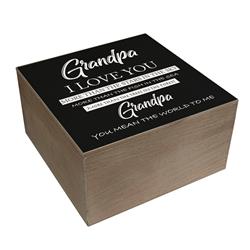 EWOODBOX-11 Keepsake Box Grandpa, I Love You More