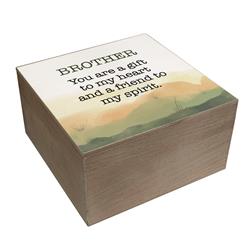 EWOODBOX-14 Keepsake Box Brother, You Are A Gift