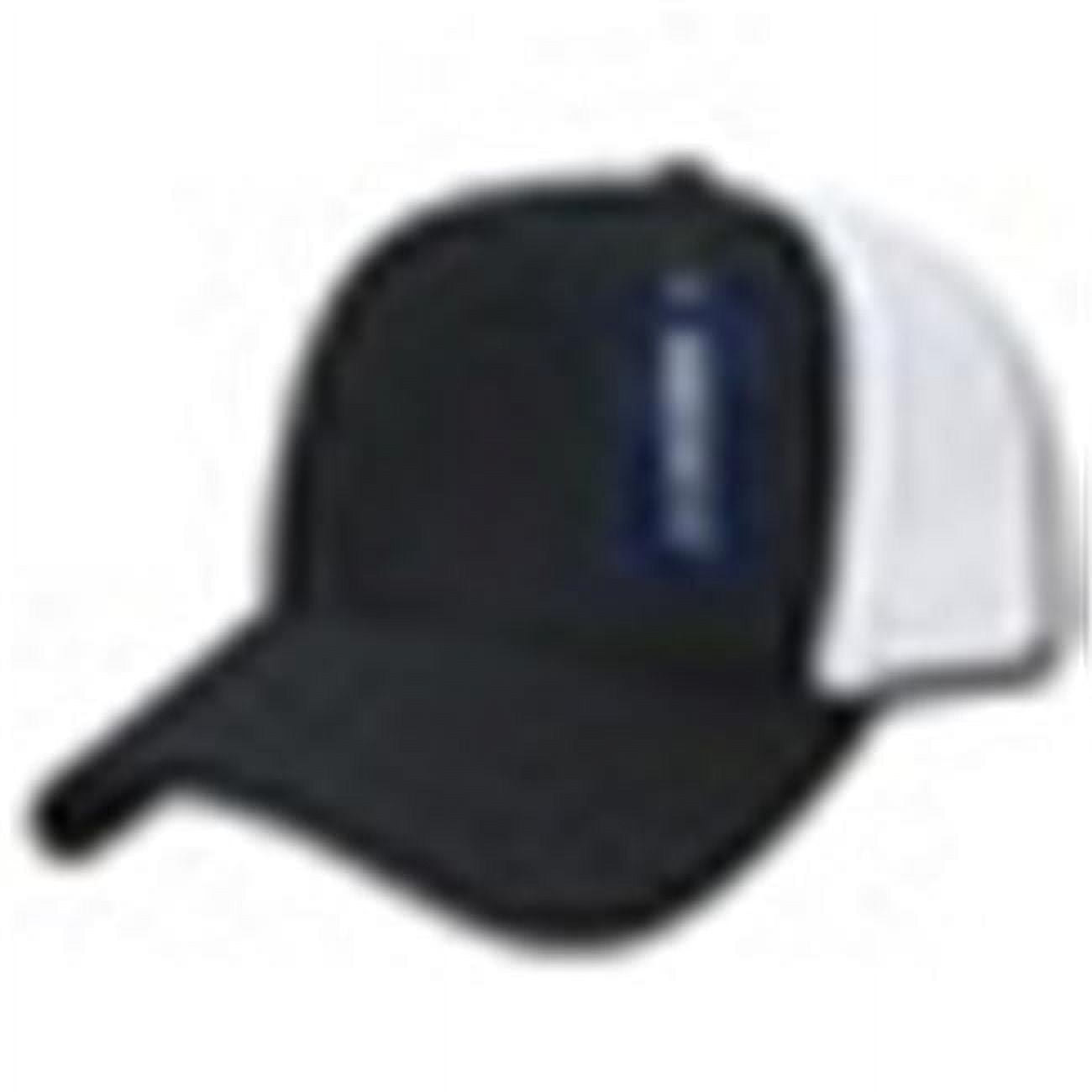 204-NVYWHT Low Crown Air Mesh Baseball Cap, Navy & White