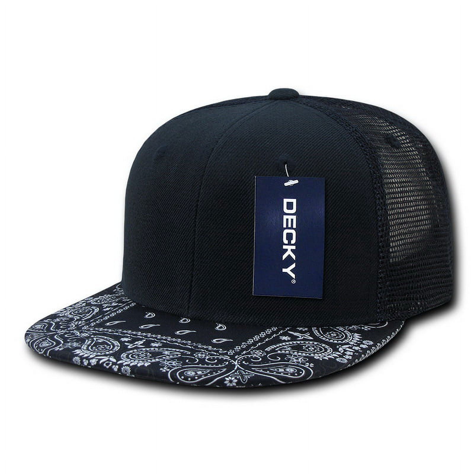 Bandanna Trucker Caps, Navy & Navy