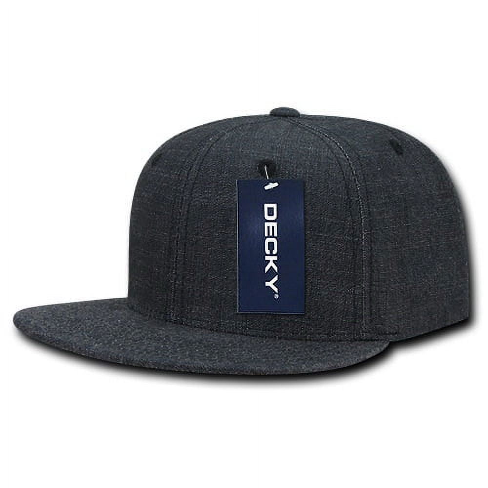 1094-BLK Washed Denim Snapback - Black