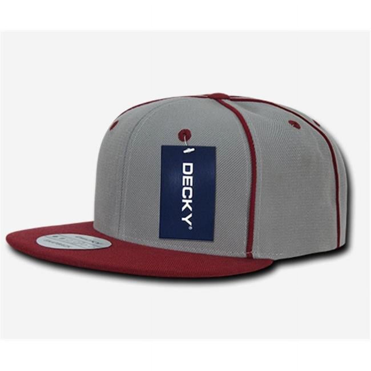 Piped Crown Snapbacks - Cardinal