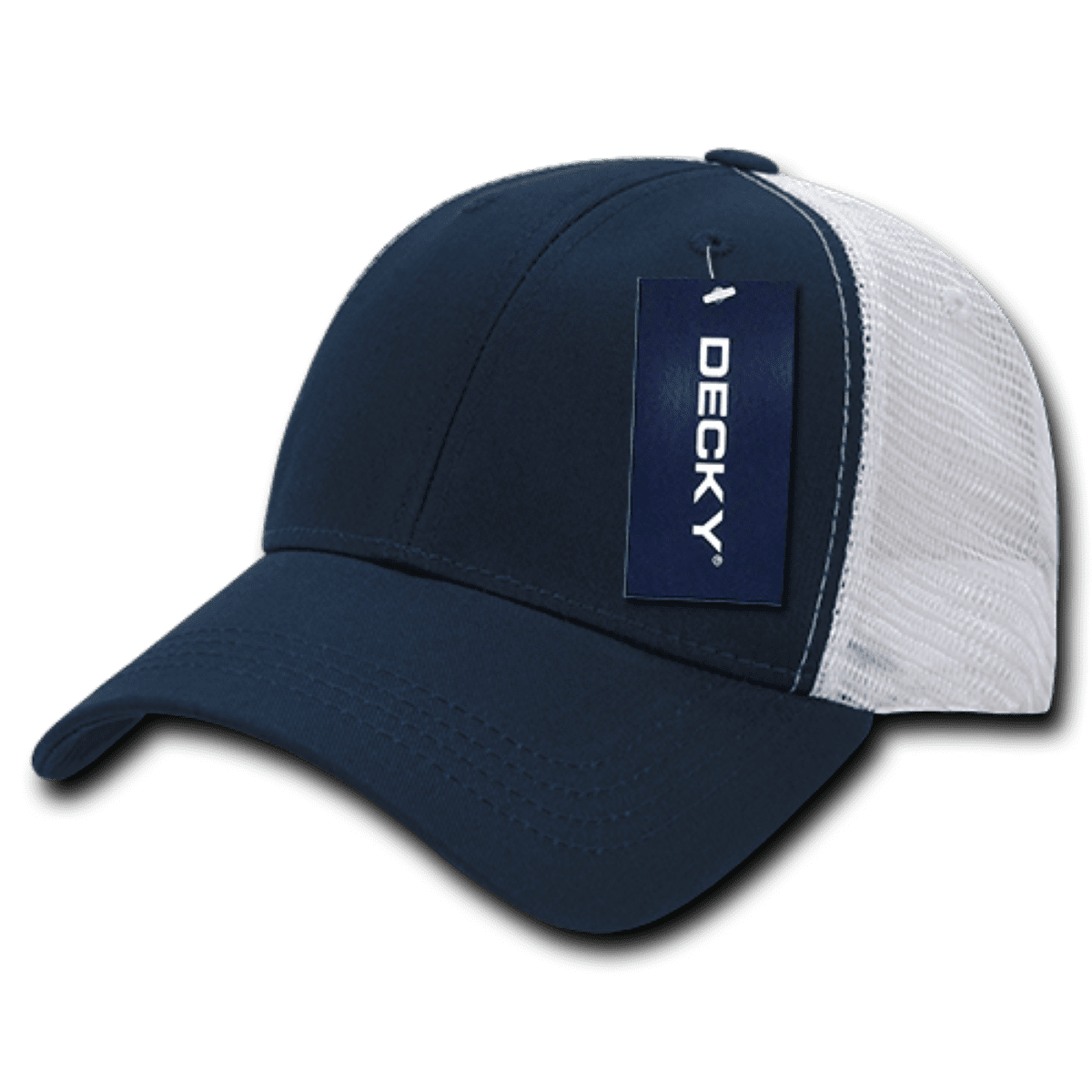 214-NVYWHT Low Crown Mesh Golf Cap - Navy White