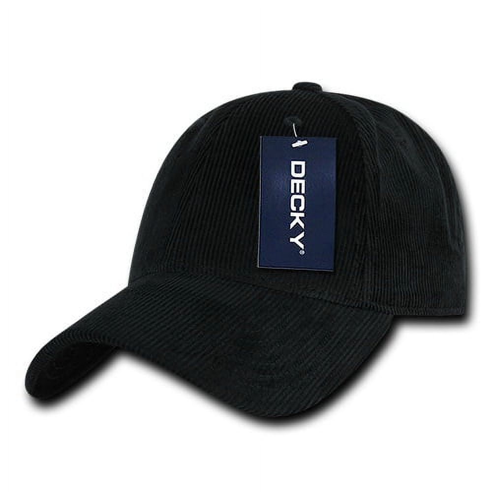 231-BLK Low Structured Corduroy Caps - Black