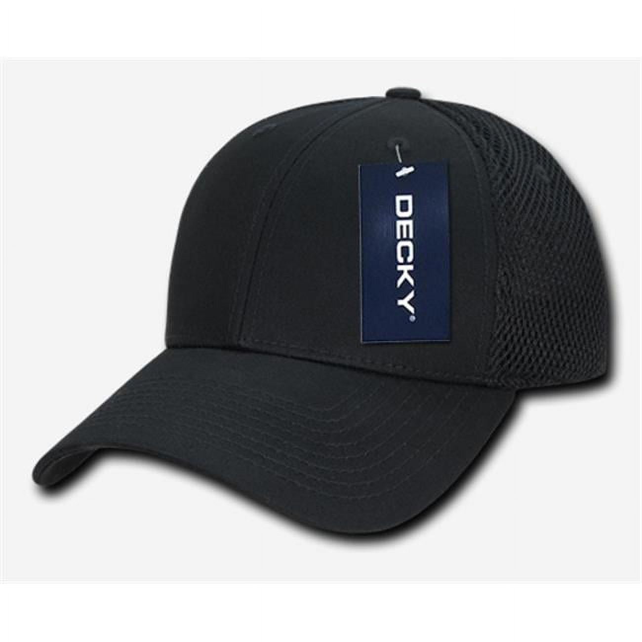 204-BLKBLK Low Crown Air Mesh Baseball Cap - Black