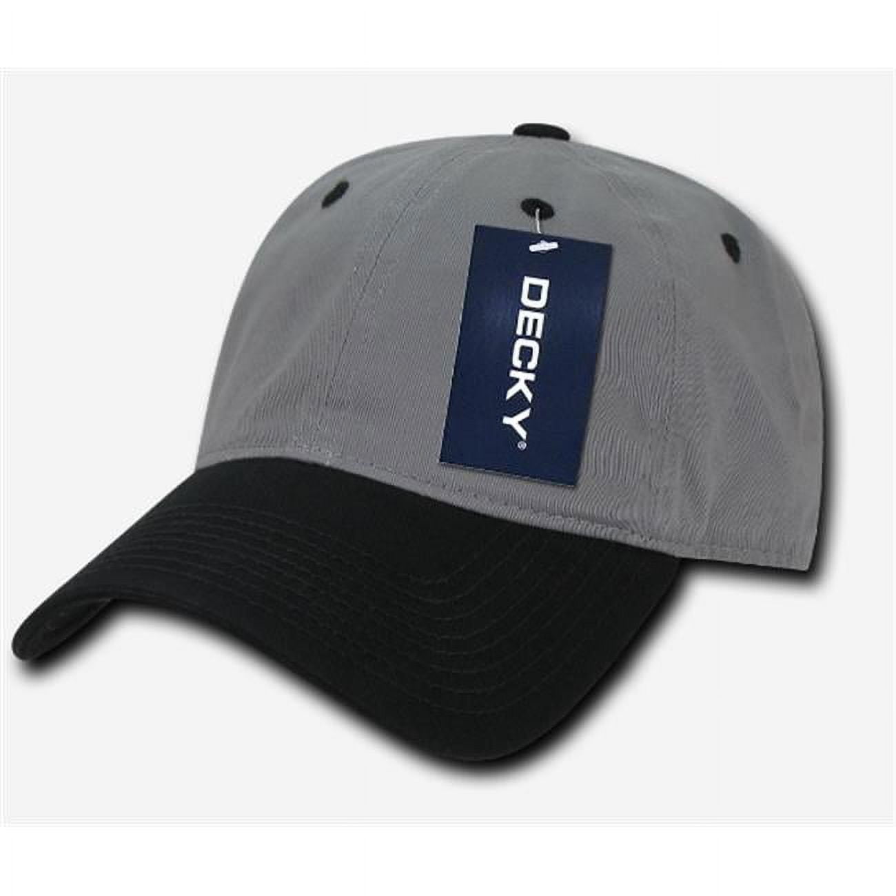 205-GRYBLK Relaxed Washed Cotton Caps - Grey,Black