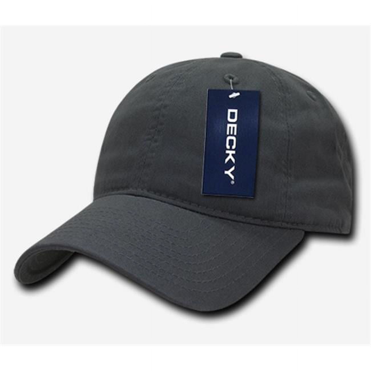 205-CHA Relaxed Washed Cotton Caps - Charcoal