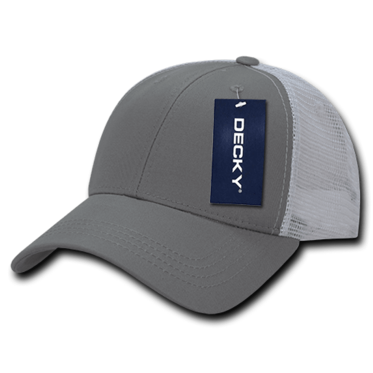 214-GRYWHT Low Crown Mesh Golf Cap - Grey,White