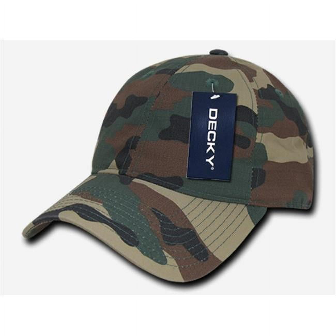 239-WDL Low Crown Relaxed Ripstop Caps - Woodland