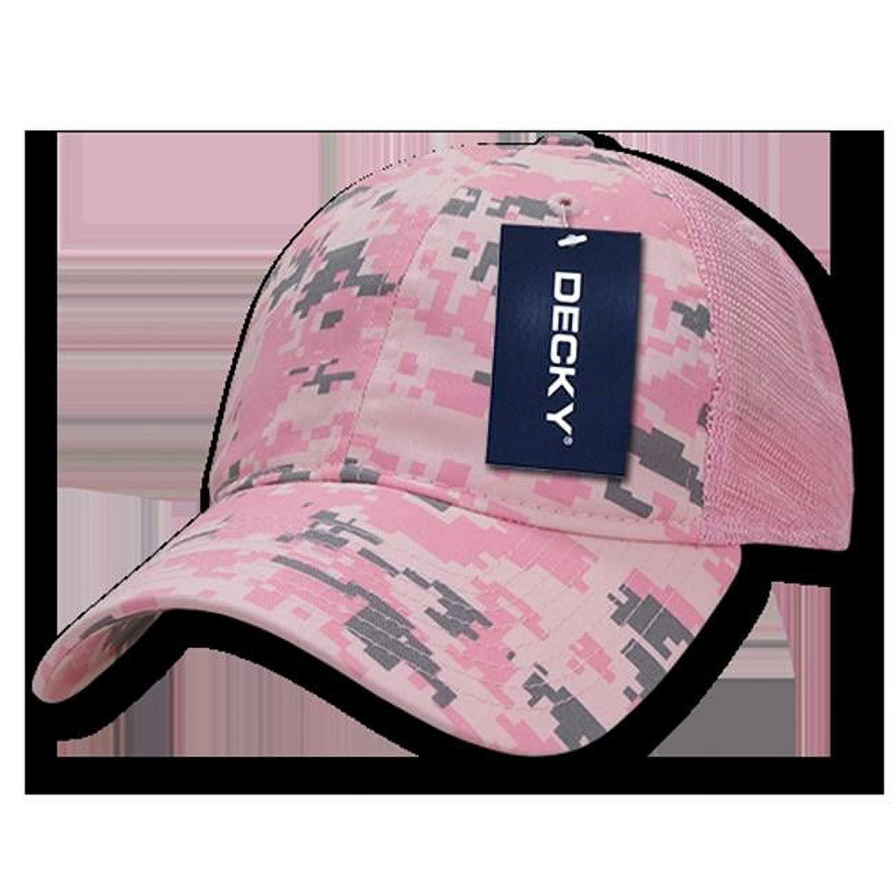225-PKD Relaxed Camo Trucker Caps, Pink & Desert